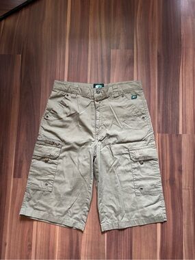 Point Zero Kids Cargo Shorts in Olive Green